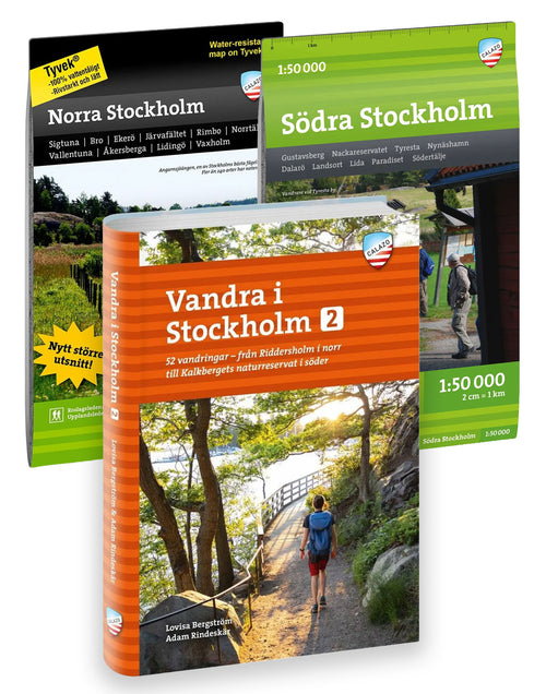 Paket: Vandra i Stockholm del 2 + kartor